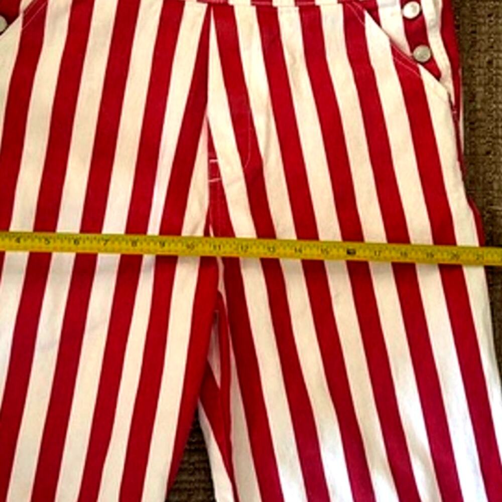 Lisa Says Gah Lucy Overall Pomodoro Stripe Red White M/L - Picture 7 of 10